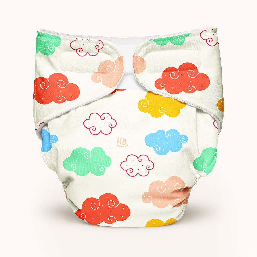 Advanced Nappy Medium - Pack of 2 (Happy Hearts & Cloudy Cuddles)