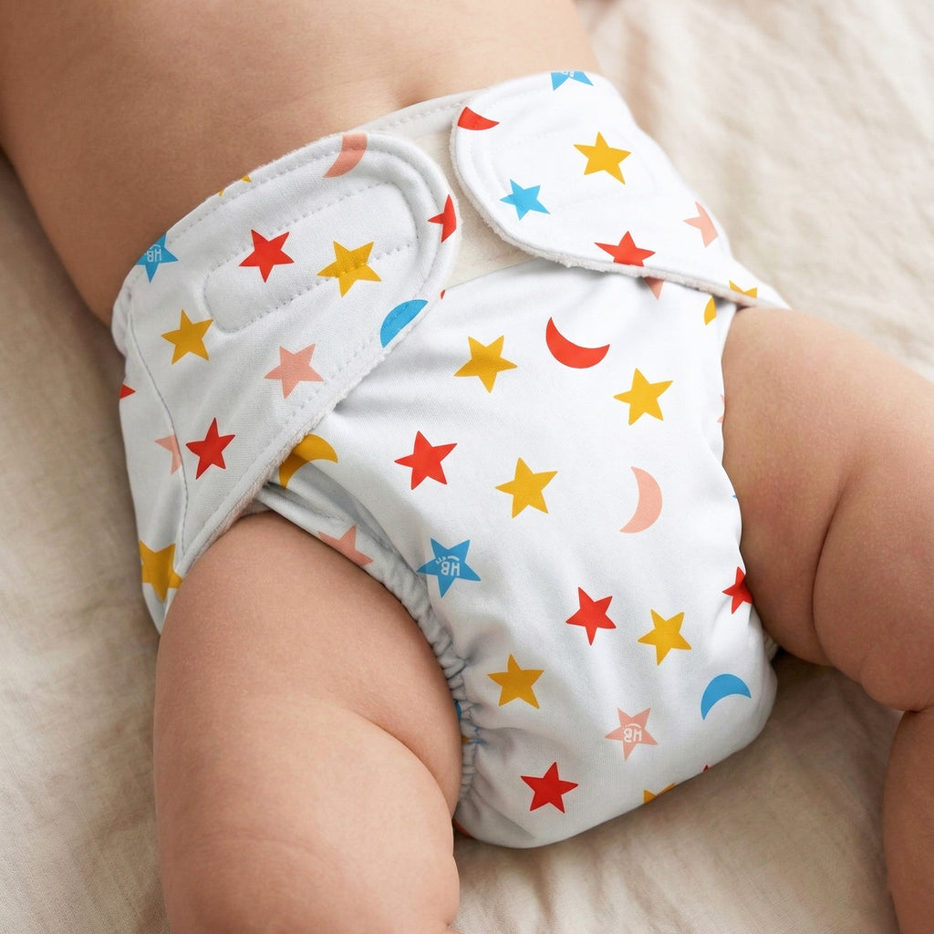 Advanced Nappy Small - Pack of 2 (Happy Hearts & Sleepy Sky)