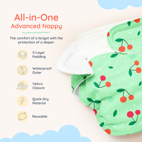 Advanced Nappy - Pack of 2 (Strawberry Dream & Cherry Cheer)