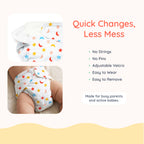 Advanced Nappy Small - Pack of 2 (Happy Hearts & Sleepy Sky)