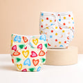 Advanced Nappy Small - Pack of 2 (Happy Hearts & Sleepy Sky)