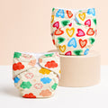 Advanced Nappy Medium - Pack of 2 (Happy Hearts & Cloudy Cuddles)